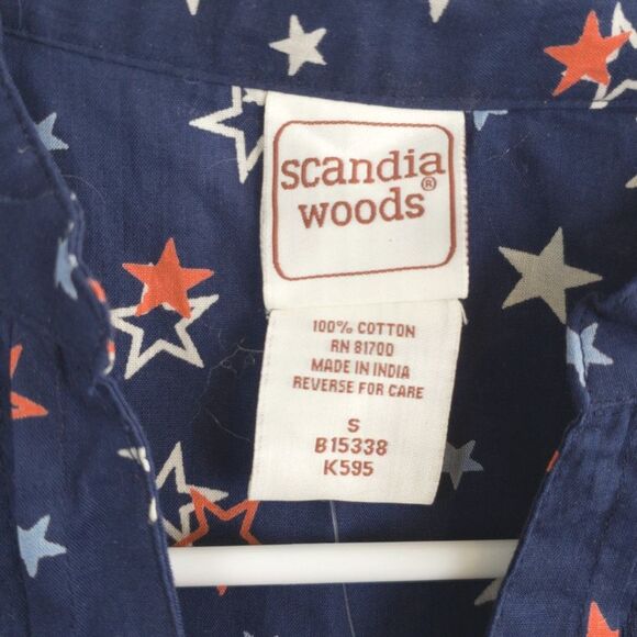 Scandia Woods women's Patriotic Blouse - Picture 4 of 6